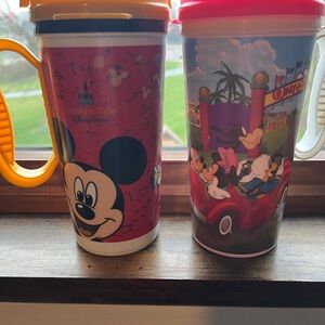 Disney Mickey Mouse and Friends Travel Tumblers - Red and Pink